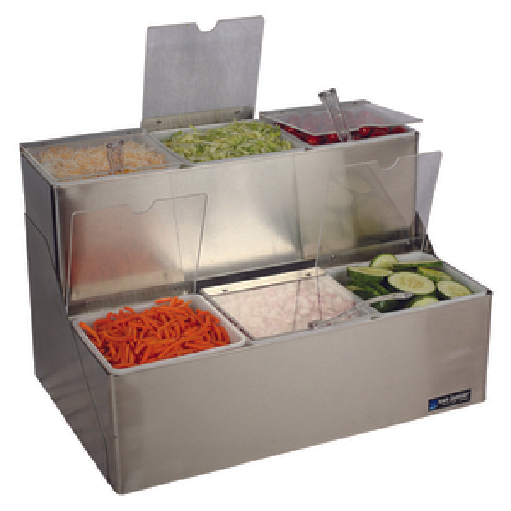 San Jamar B6706INL EZ-Chill™ Step Condiment Center 18"W X 12"D X 12-5/8"H 2-tier