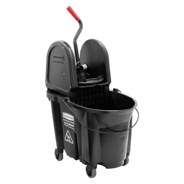 Rubbermaid 1863898 - Executive WaveBrake® Mop Bucket Combo, 35 Qt. Capacity, Down Press Wringer