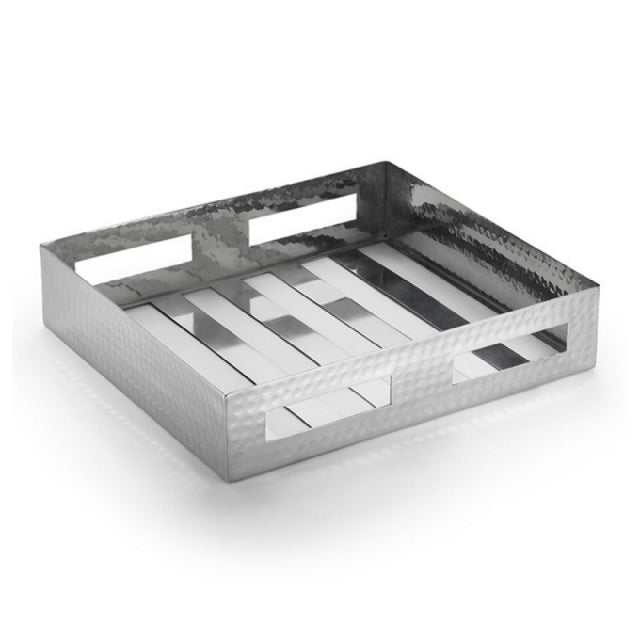 American Metalcraft SHMH2 - Crate, 10-1/2"W X 9-1/4"D X 2-1/4"H, Hammered