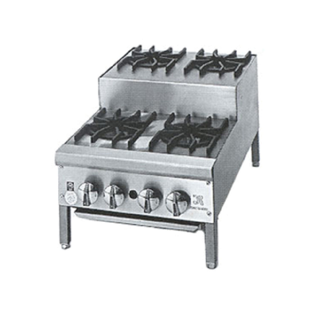 Jade Range JHPE-2-324_NAT Supreme™ Step-Up Hotplate Gas 24"