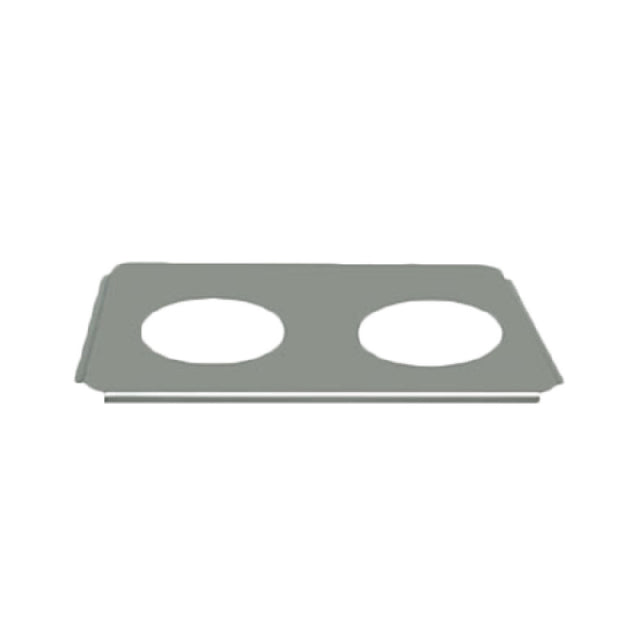 Thunder Group SLPHAP066 Adapter Plate For Round Inserts Two 6-1/2" Openings