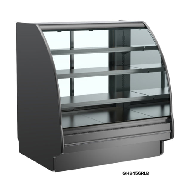 Structural Concepts GHS1056RLB (CURVED) Fusion® Refrigerated Service Case 121-1/8"W X 42-3/4"D X 55-1/4"H