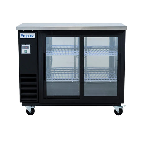 Empura Refrigeration E-KBB48-2G-24SD Back Bar Cooler 49.1"W X 24.4"D X 41.7"H 12.5 Cu. Ft. Capacity
