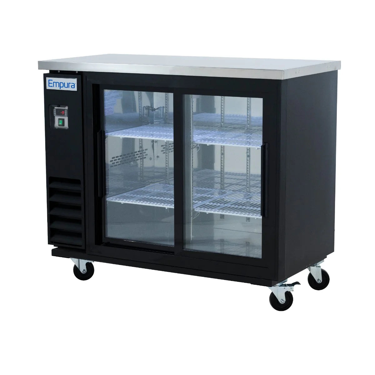 Empura Refrigeration E-KBB48-2G-24SD Back Bar Cooler 49.1"W X 24.4"D X 41.7"H 12.5 Cu. Ft. Capacity