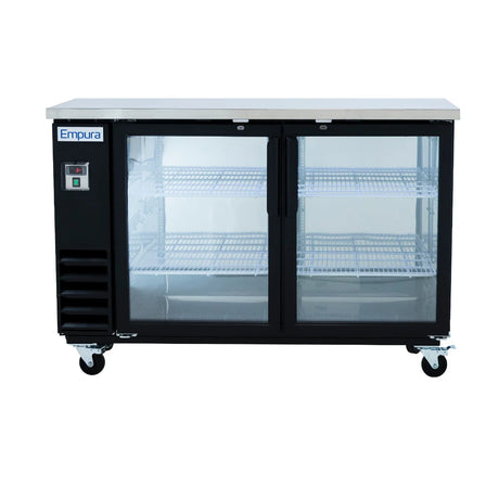 Empura Refrigeration E-KBB60-2G-24 Back Bar Cooler 61.1"W X 24.4"D X 41.7"H 16.6 Cu. Ft. Capacity