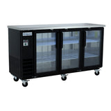 Empura Refrigeration E-KBB72-3G-24 Back Bar Cooler 73.1"W X 24.4"D X 41.7"H 20.8 Cu. Ft. Capacity