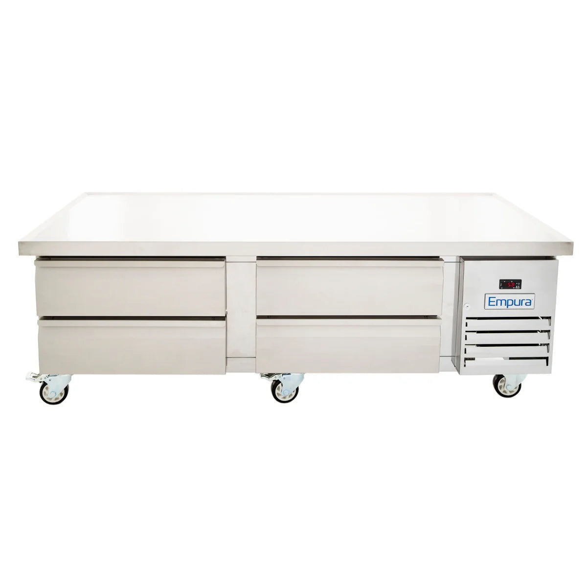 Empura Refrigeration E-KCBR72 Refrigerated Equipment Stand 74"W X 31.9"D X 26"H 10.8 Cu. Ft. Capacity