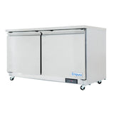 Empura Refrigeration E-KUC60F Undercounter Reach-In Freezer 61.2"W X 29.9"D X 35.5"H 13.2 Cu. Ft. Capacity