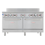 Empura Equipment EGR-60_LP Double Base Gas Range Liquid Propane 60"W X 32-5/8"D X 60-1/8"H