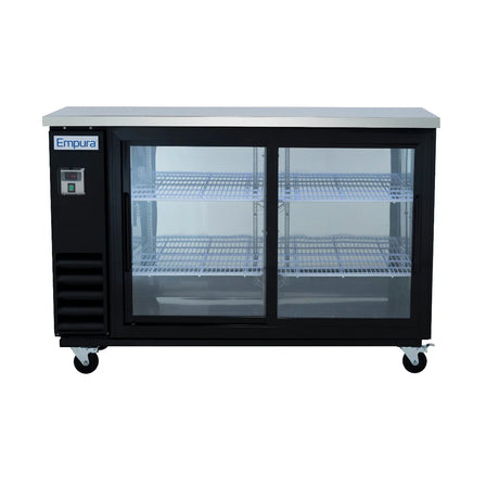 Empura Refrigeration E-KBB60-2G-24SD Back Bar Cooler 61.1"W X 24.4"D X 41.7"H 16.6 Cu. Ft. Capacity