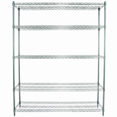 Empura Stainless E-WS186086 Shelving Unit 60"W X 18"D X 86"H 5-shelf