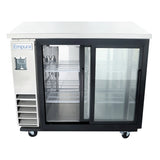 Empura Refrigeration E-KBB48-2G-24SD-S Back Bar Cooler 49.1"W X 24.4"D X 41.7"H 12.5 Cu. Ft. Capacity