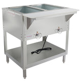Empura Equipment E-ST-120/2 Steam Table 33"W X 31"D X 34.25"H Stainless Steel