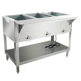 Empura Equipment E-ST-120/3 Steam Table 48"W X 31"D X 34.25"H Stainless Steel