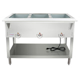 Empura Equipment E-ST-120/3 Steam Table 48"W X 31"D X 34.25"H Stainless Steel