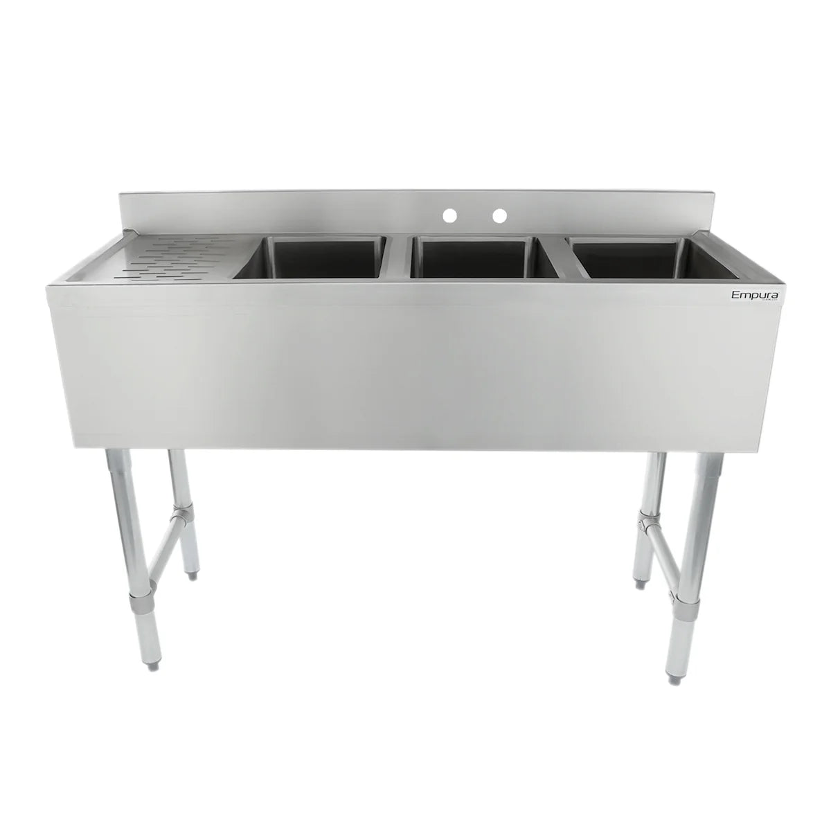 Empura Stainless EB3B101410L Underbar Sink (3) Bowls (10" X 14" X 10") 3 Compartment