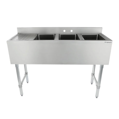 Empura Stainless EB3B101410L Underbar Sink (3) Bowls (10" X 14" X 10") 3 Compartment