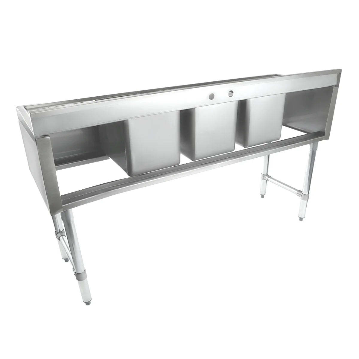Empura Stainless EB3B101410LR Underbar Sink (3) Bowls (10" X 14" X 10") 3 Compartment