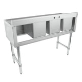 Empura Stainless EB3B101410R Underbar Sink (3) Bowls (10" X 14" X 10") 3 Compartment