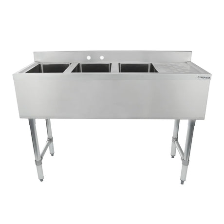 Empura Stainless EB3B101410R Underbar Sink (3) Bowls (10" X 14" X 10") 3 Compartment