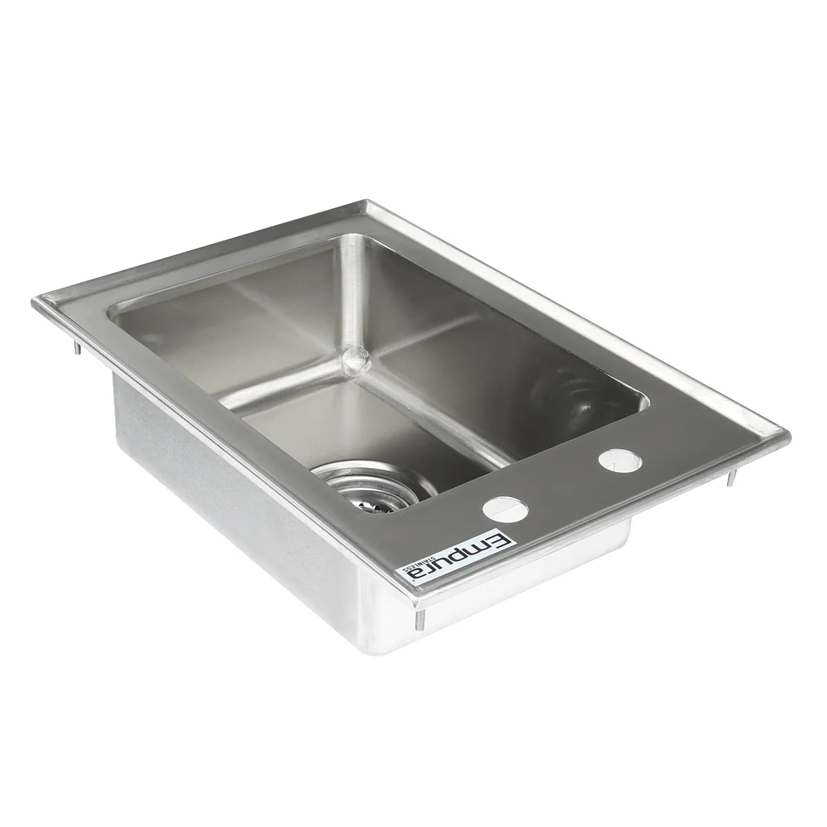 Empura Stainless EDIS1101405 Drop In Sink 1 Compartment 16 Gauge 304 Stainless Steel