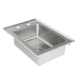 Empura Stainless EDIS1101405 Drop In Sink 1 Compartment 16 Gauge 304 Stainless Steel