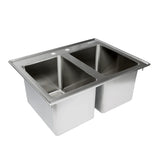 Empura Stainless EDIS2101410 Drop In Sink 16 Gauge 304 Stainless Steel Top