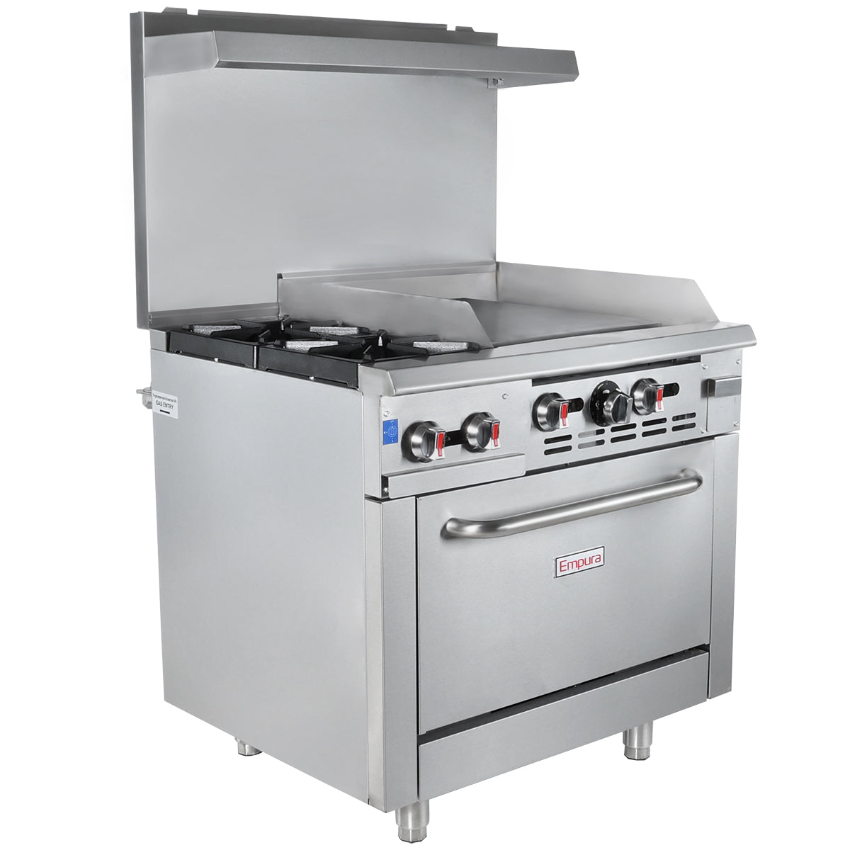Empura Equipment EGR36-G24_NAT Single Base Gas Range Natural Gas 36"W X 32-5/8"D X 60-1/8"H
