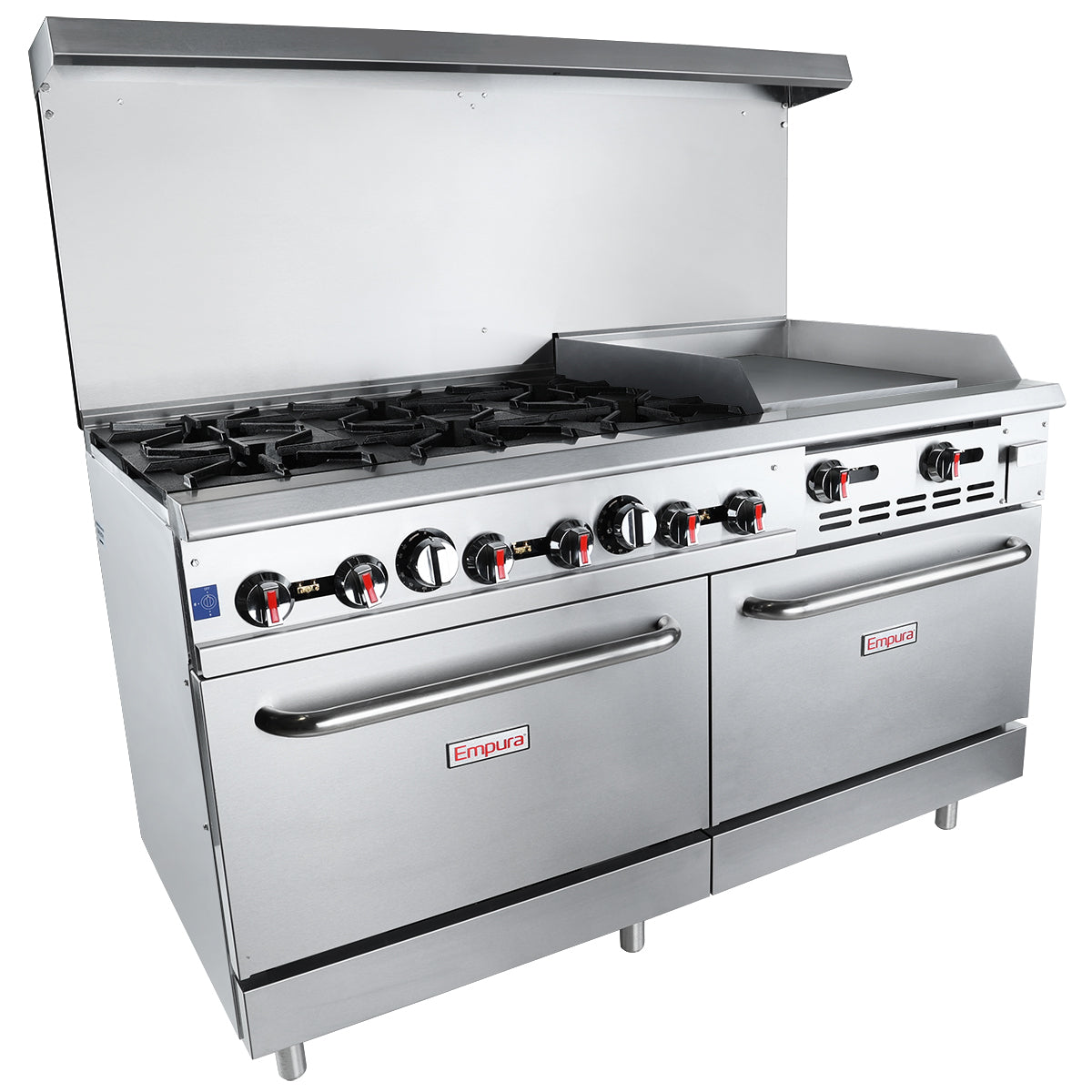 Empura Equipment EGR60-G24_LP Double Base Gas Range Liquid Propane 60"W X 32-5/8"D X 60-1/8"H