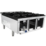 Empura Equipment EHP-4 Standard Duty Gas Hot Plate 23.6"W X 28.5"D X 13.7"H With 12" X 12" Cast Iron Top Grates