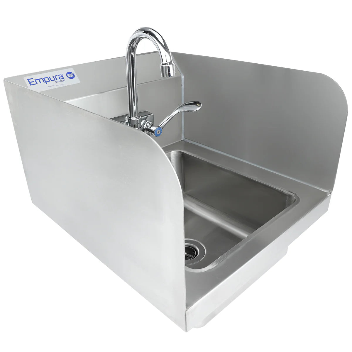 Empura Stainless EHS14SPWH Hand Sink 14"W X 16.5"D X 13"H Wall Mounted