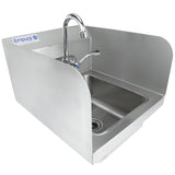 Empura Stainless EHS14SPWH Hand Sink 14"W X 16.5"D X 13"H Wall Mounted