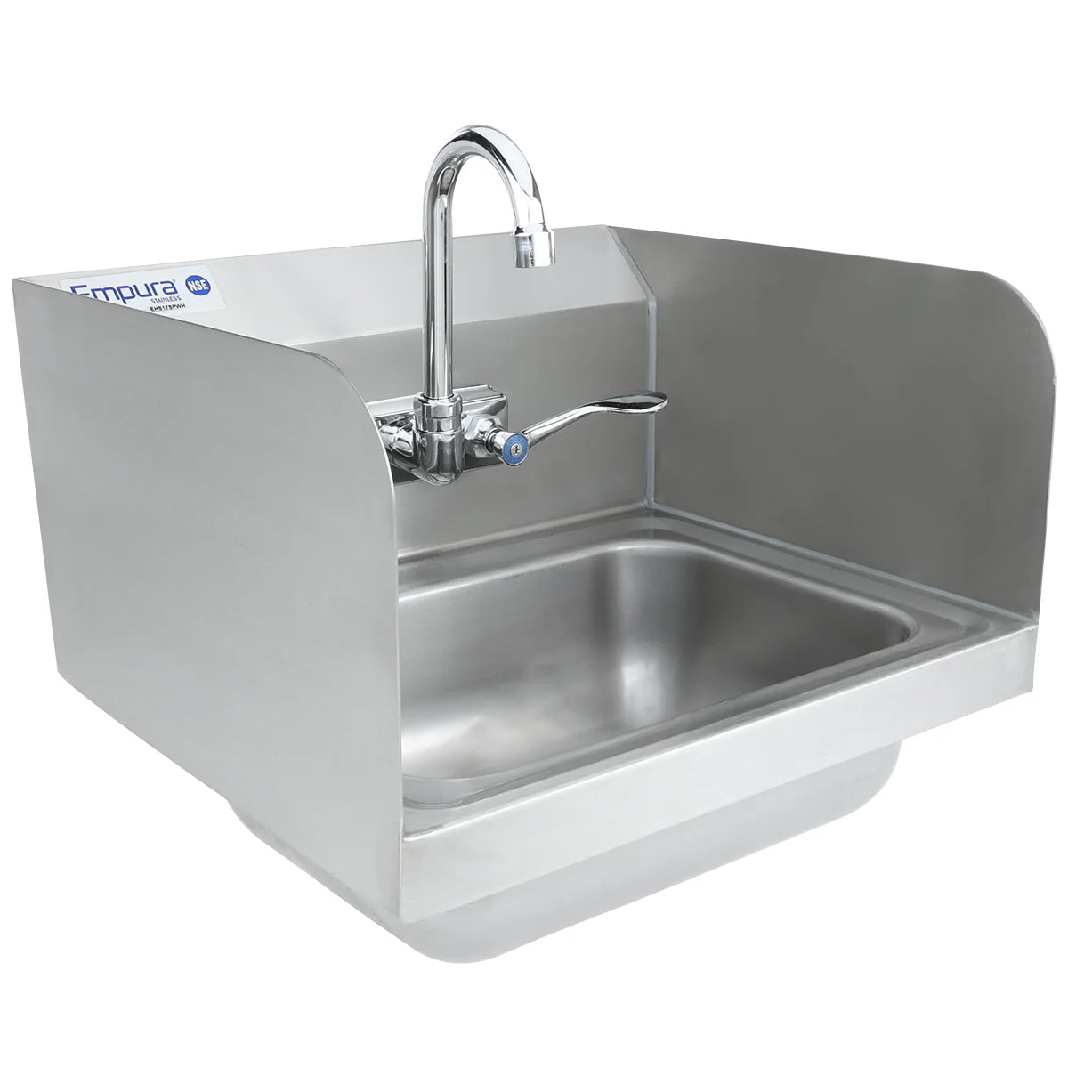 Empura Stainless EHS17SPWH Hand Sink 17"W X 15.5"D X 13"H Wall Mounted
