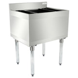Empura Stainless EIB1824 Underbar Ice Bin 24"W X 18.5"D X 32.98"H 3" Backsplash