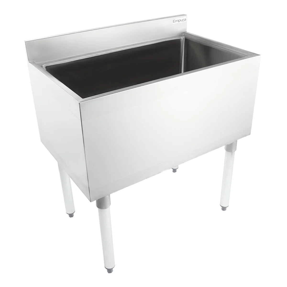 Empura Stainless EIB1830 Underbar Ice Bin 30"W X 18.5"D X 32.98"H 3" Backsplash