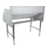 Empura Stainless ELS3623 Underbar Liquor Display Stand 36"W X 23"D X 33"H 18 Gauge 304 Ss Bottom/back/sides/hat Channel And Steps