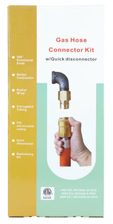 Empura Equipment EMGCK48 Gas Connector Hose Kit / Assembly 48" Mobile Gas Connector Hose Kit With 2 Elbows