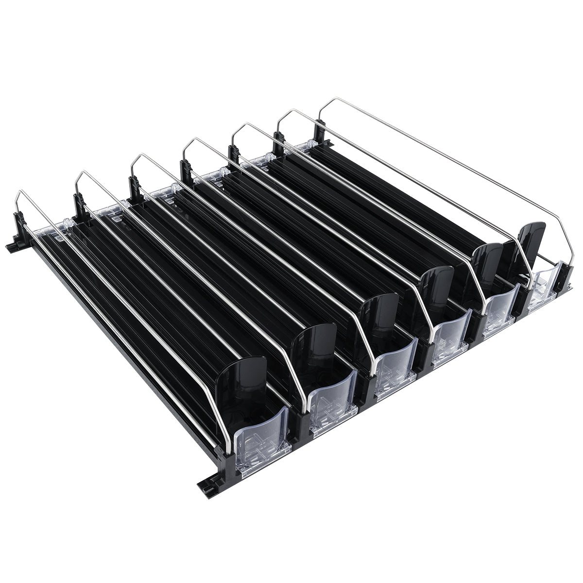 Optional Black 6 Lane Pusher Bundle Per Shelf Add-on Accessory Compatible with EGM-36B
