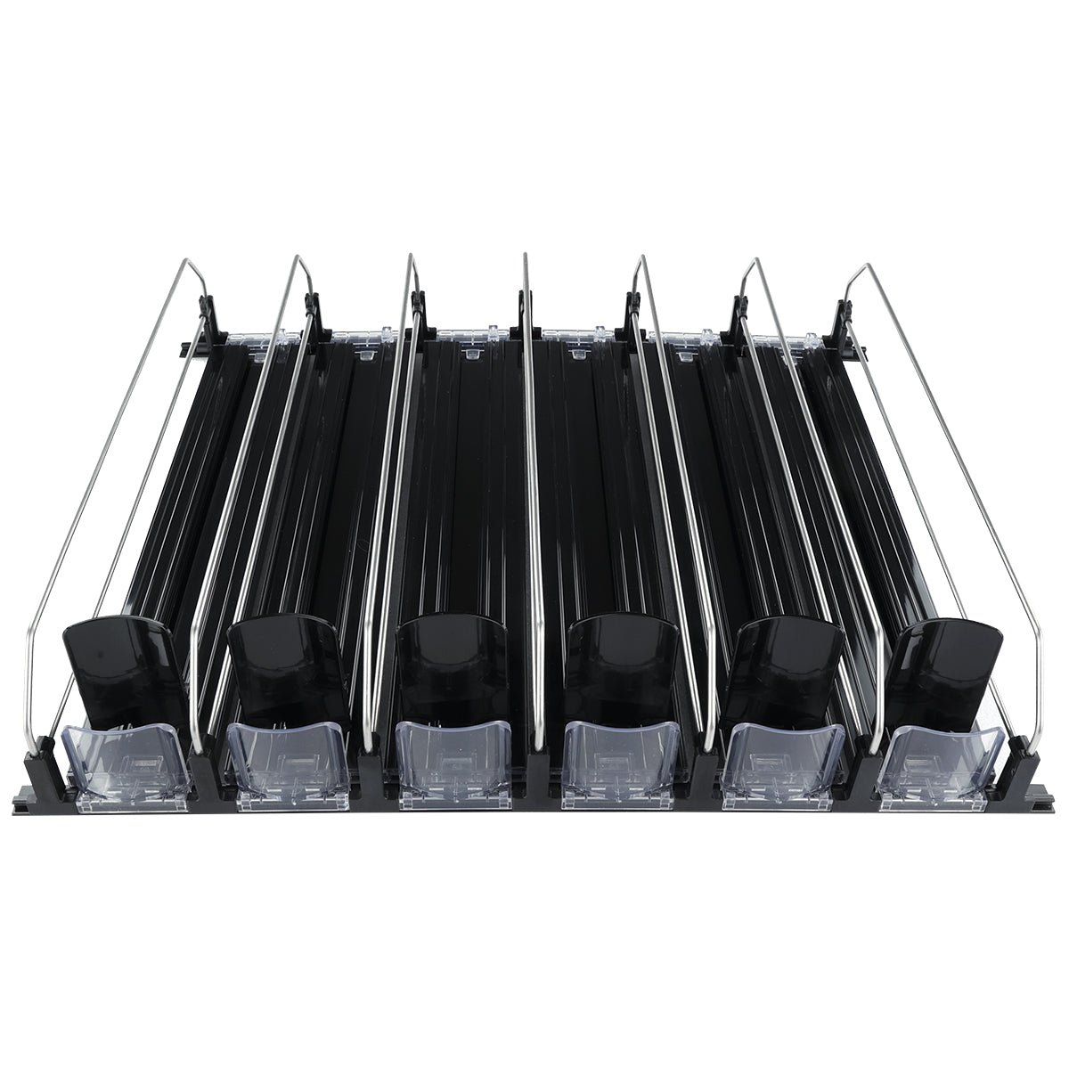 Optional Black 6 Lane Pusher Bundle Per Shelf Add-on Accessory Compatible with EGM-36B