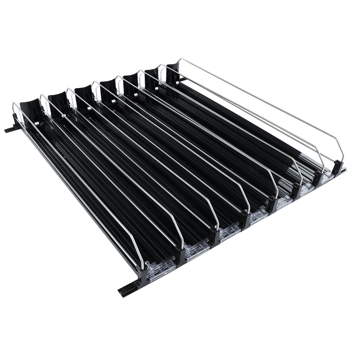 Optional Black 7 Lane Pusher Bundle Per Shelf Add-on Accessory Compatible with EGM-75B