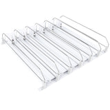 Optional White 6 Lane Pusher Pre-Assembled Bundle Per Shelf Add-on Accessory Compatible with ESM-36W