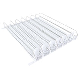 Optional White 7 Lane Pusher Pre-Assembled Bundle Per Shelf Add-on Accessory Compatible with EGM-23W