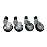 Empura Stainless E-WT-CASTERS Casters (2) Casters With Brakes Compatible With All Empura Wortables