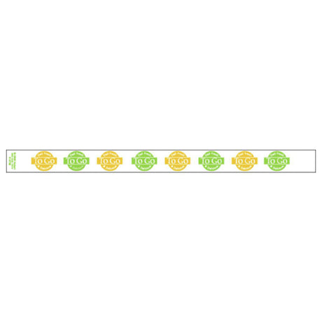 Hubert 14739 - Band-It Food Label, "Deli Fresh & Delicious To Go", 13-3/4" X 1"