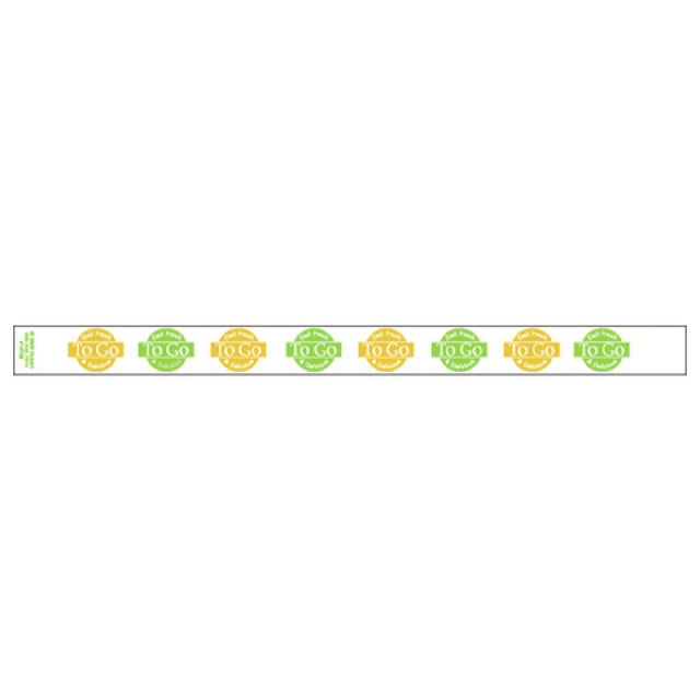 Hubert 14739 - Band-It Food Label, "Deli Fresh & Delicious To Go", 13-3/4" X 1"