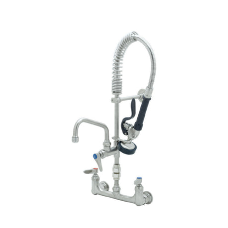 T&S Brass SMPK-8WLN-08 Mini Pre-Rinse Unit 8" Wall Mount Mixing Faucet Add-on Faucet