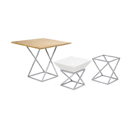 FOH BRI005BCI28 B³ Buffet Building Blocks® Twist Display Riser Set Of 3 (1) 5-3/4"W X 5-3/4"D X 5-1/2"H