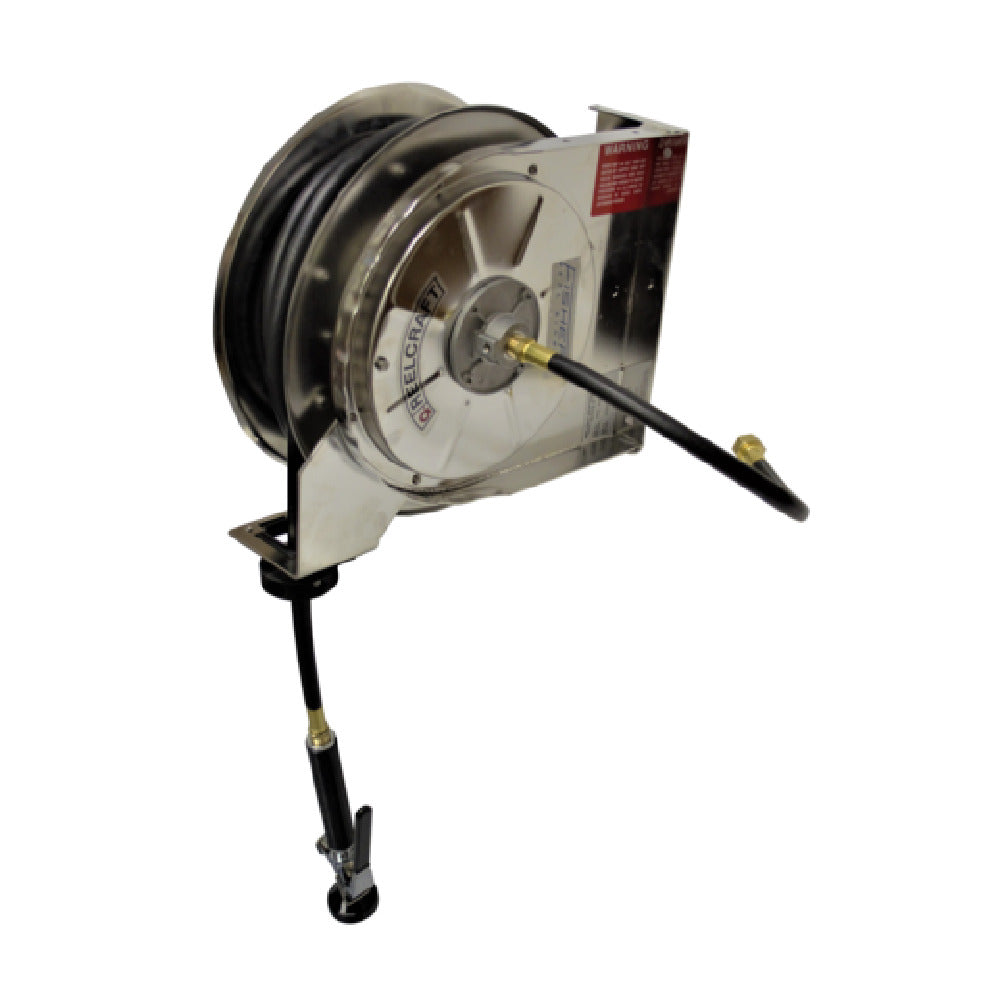 Fisher 75395 Hose Reel Assembly Exposed Reel Rinse With Spray Valve Stainless Steel Construction