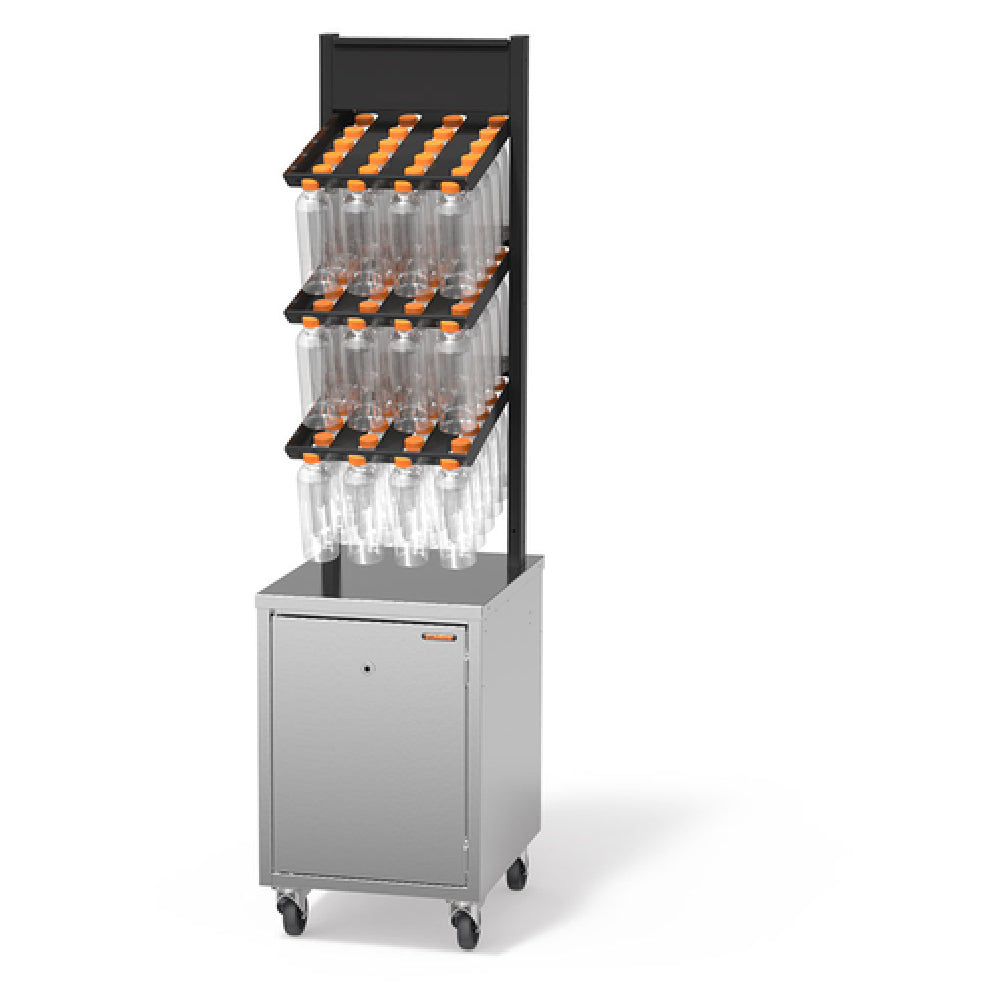 Zummo MB-N50 (BOTTLE RACK CABINET) Bottle Rack Includes: (3) Shelves With Two Positions And Extra Storage For Self-service Operation