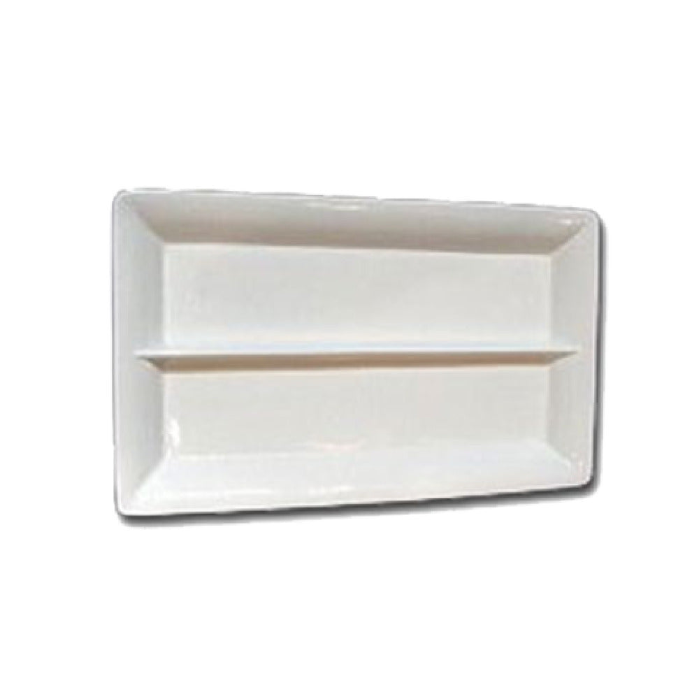 Bon Chef 5056DRED - Divided Display Pan, Full Size, 21-1/2" L X 13" W X 2" H